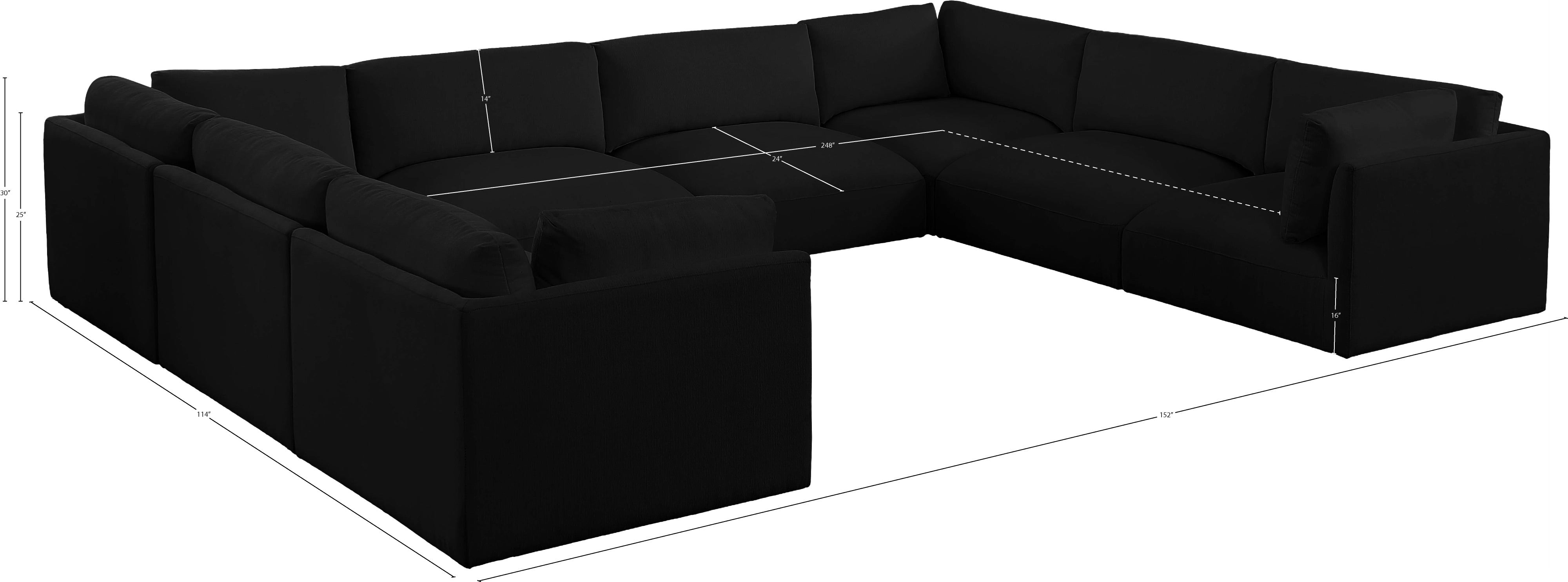 Sectionnel modulaire en tissu Ease