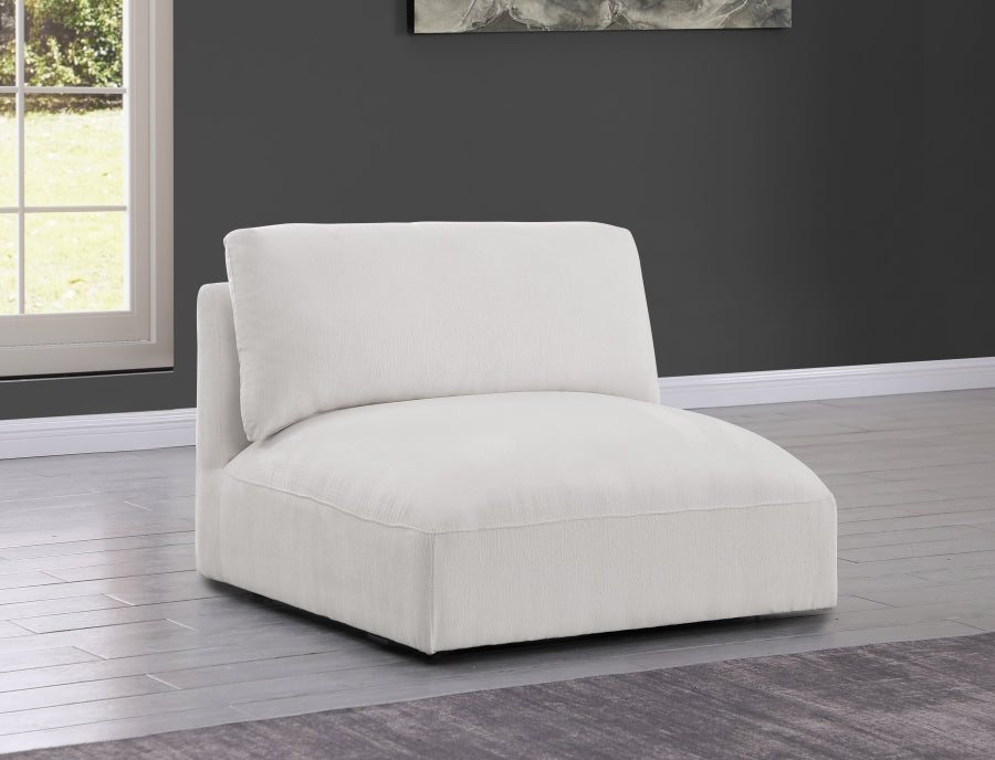 Chaise modulaire sans accoudoirs en tissu Ease