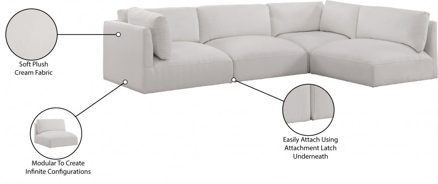 Sectionnel modulaire en tissu Ease