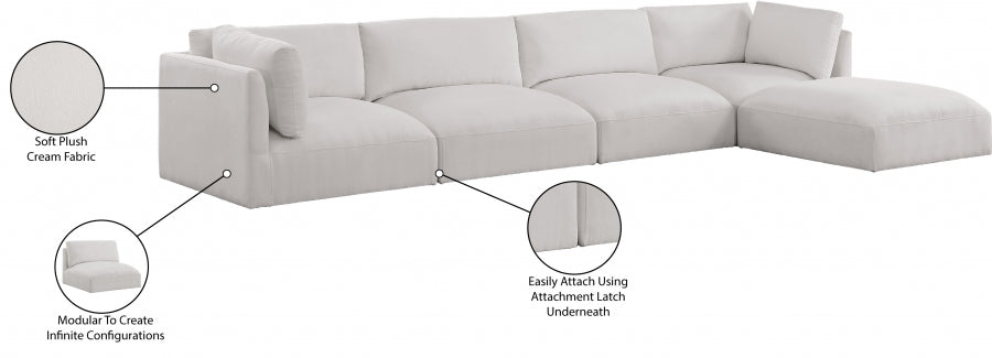 Sectionnel modulaire en tissu Ease
