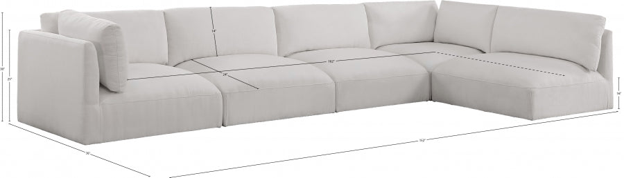 Sectionnel modulaire en tissu Ease