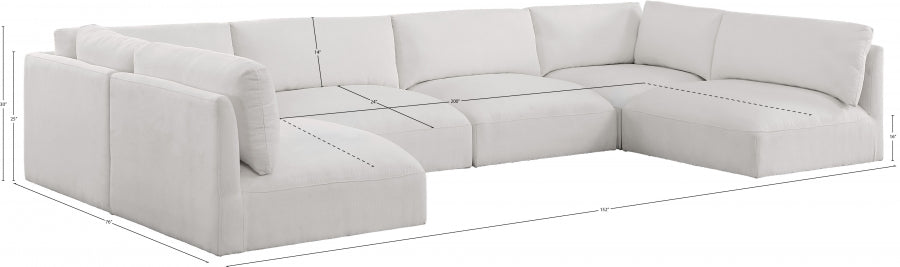 Sectionnel modulaire en tissu Ease