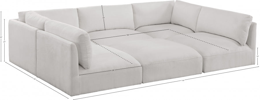 Sectionnel modulaire en tissu Ease