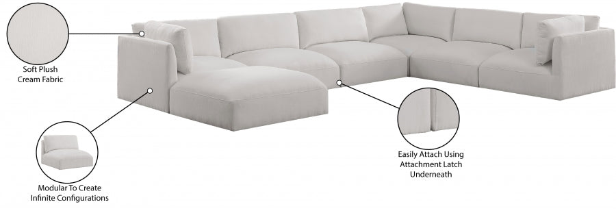 Sectionnel modulaire en tissu Ease