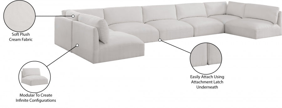Sectionnel modulaire en tissu Ease