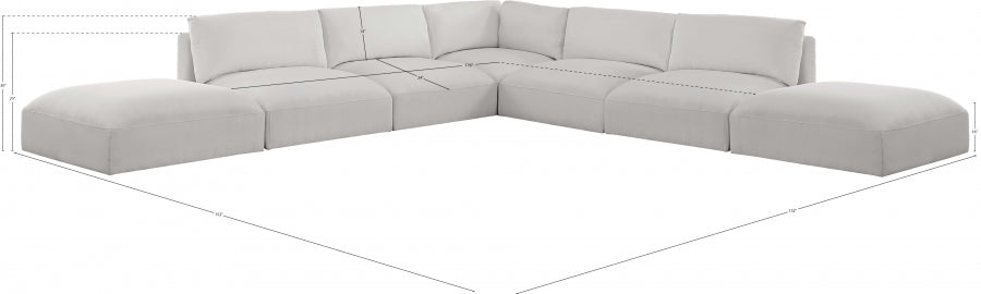Sectionnel modulaire en tissu Ease