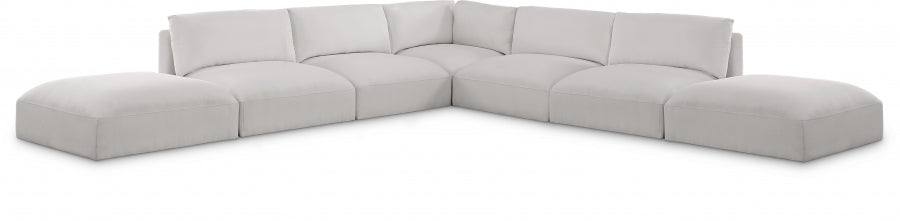 Sectionnel modulaire en tissu Ease