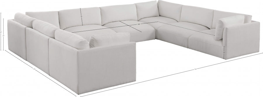 Sectionnel modulaire en tissu Ease