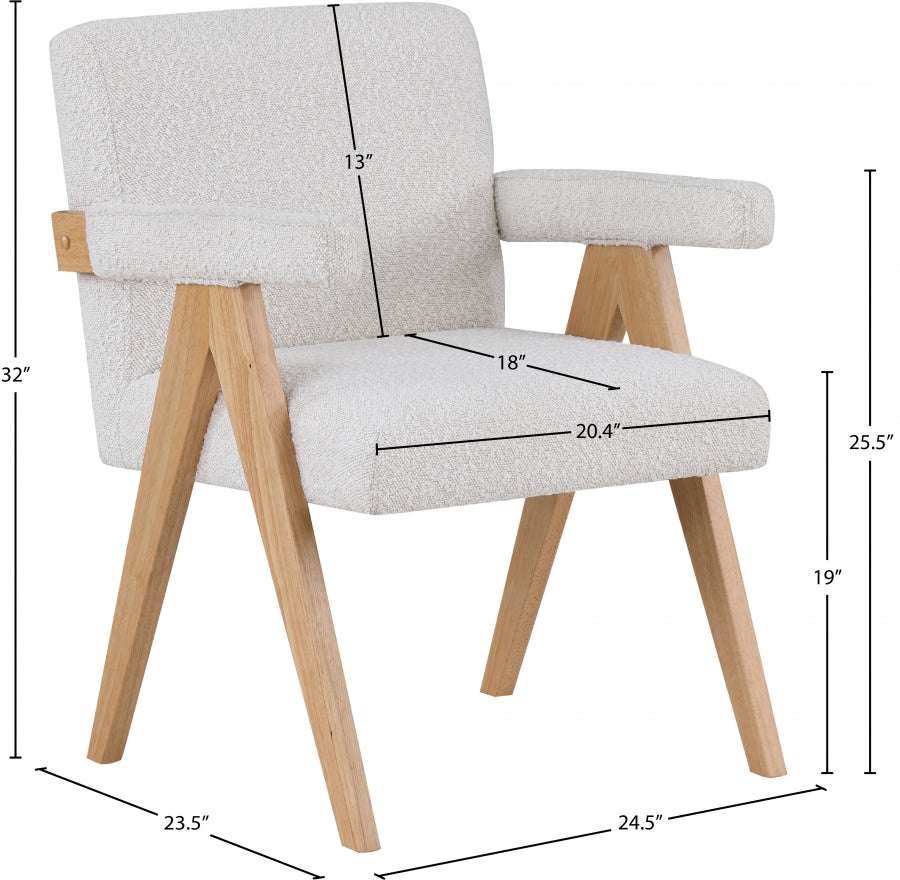 Fauteuil d'appoint en tissu boucle Woodloch
