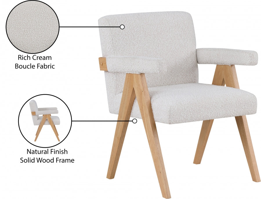 Fauteuil d'appoint en tissu boucle Woodloch