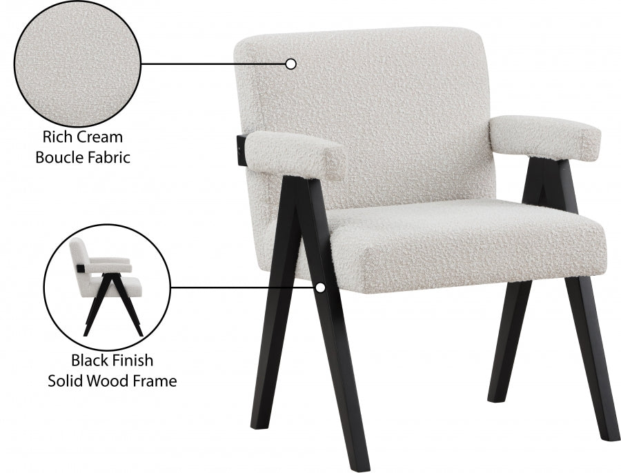 Fauteuil d'appoint en tissu boucle Woodloch