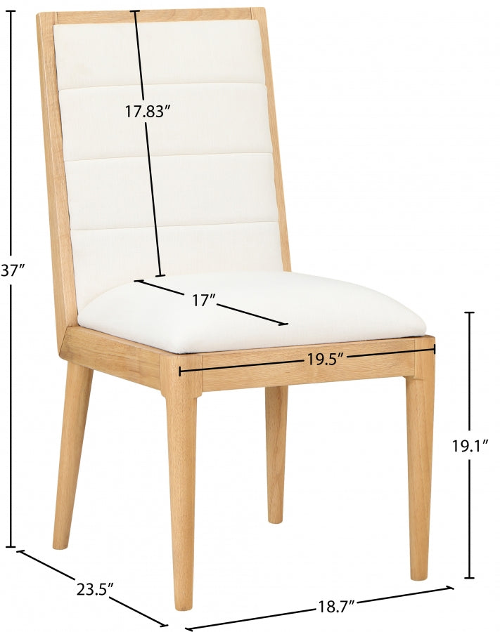 Chaise de salle à manger en cuir végétalien Bristol