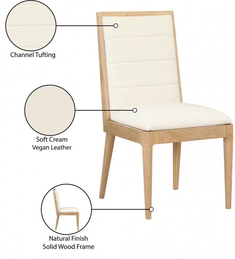 Chaise de salle à manger en cuir végétalien Bristol