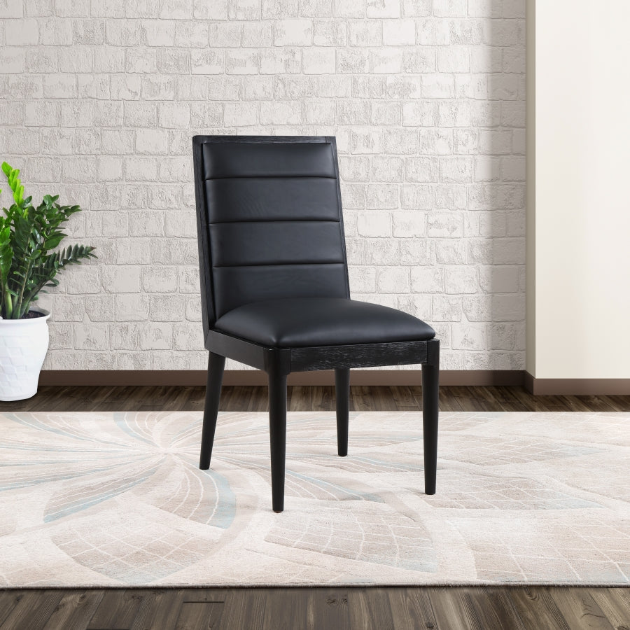 Chaise de salle à manger en cuir végétalien Bristol