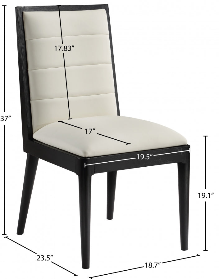 Chaise de salle à manger en cuir végétalien Bristol