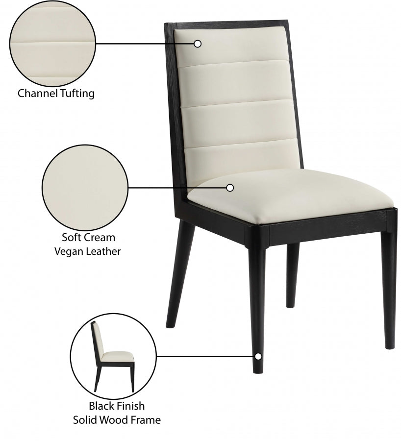 Chaise de salle à manger en cuir végétalien Bristol