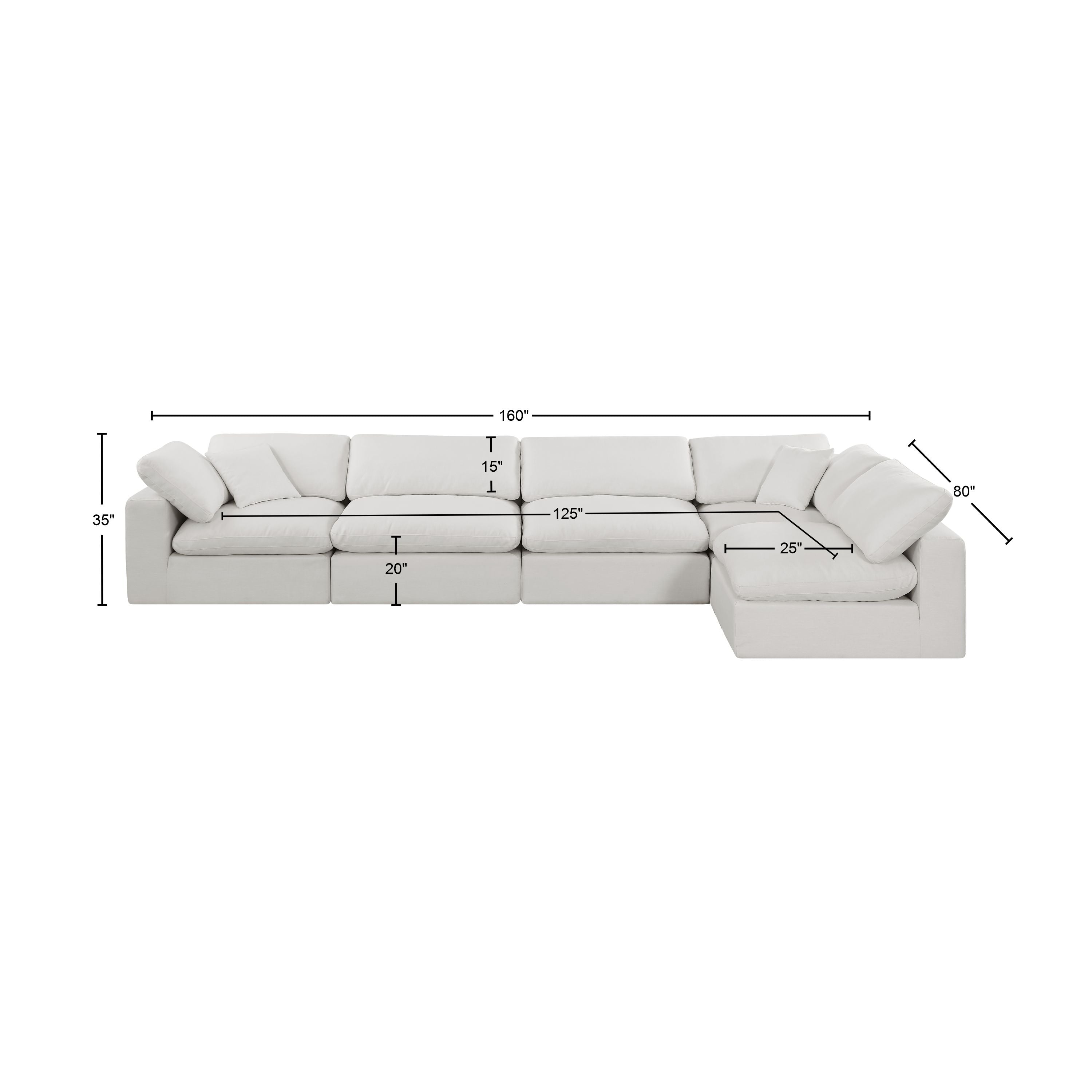 Canapé sectionnel confortable en tissu texturé en lin