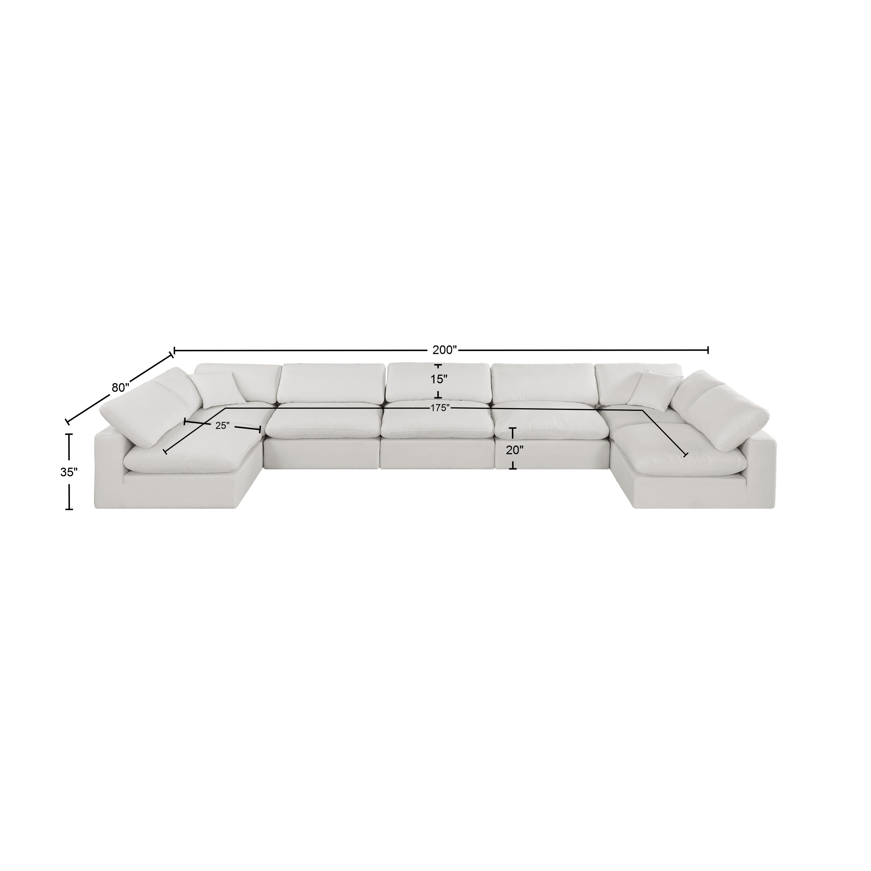 Canapé sectionnel confortable en tissu texturé en lin