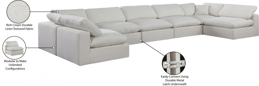 Canapé sectionnel confortable en tissu texturé en lin