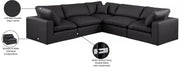 Canapé sectionnel confortable en cuir végétalien
