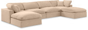 Canapé sectionnel confortable en velours