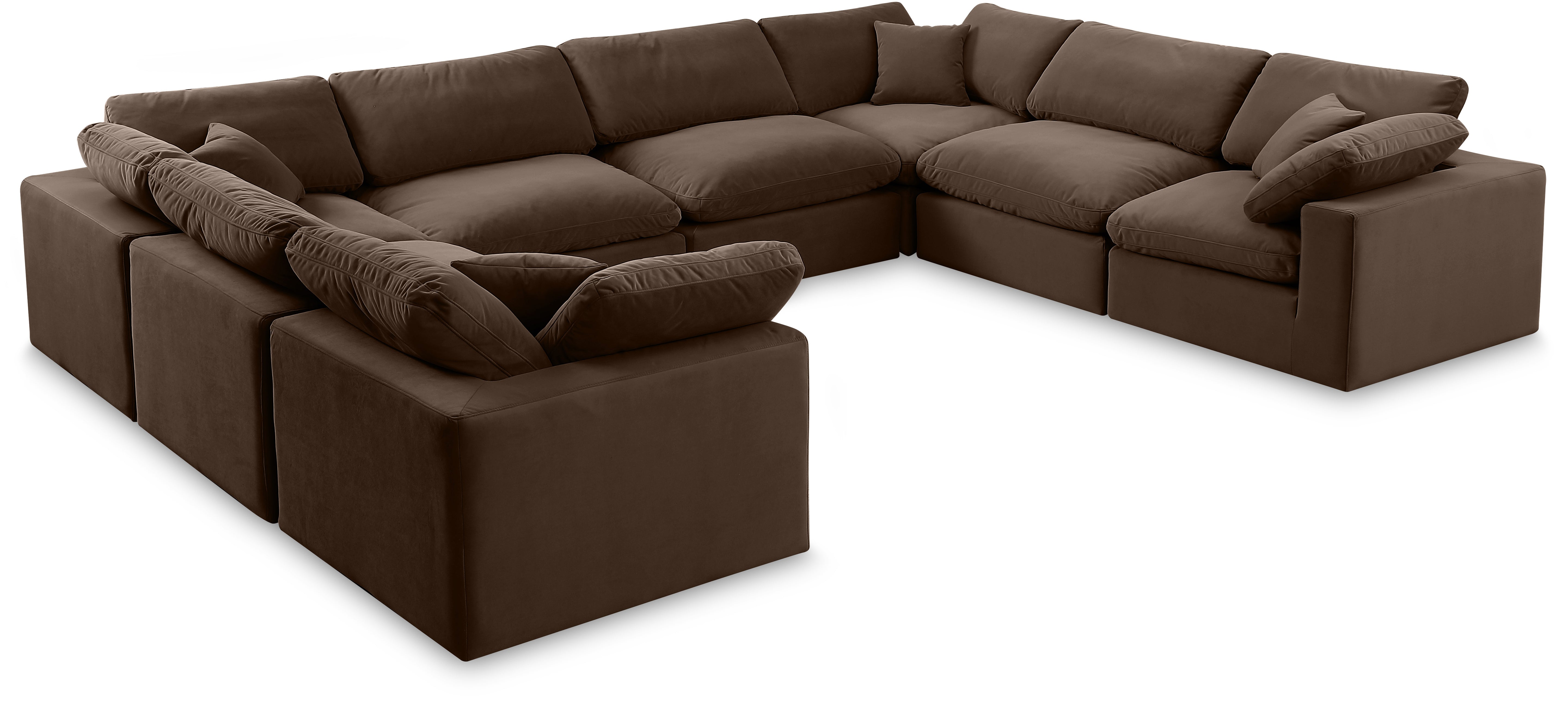 Canapé sectionnel confortable en velours