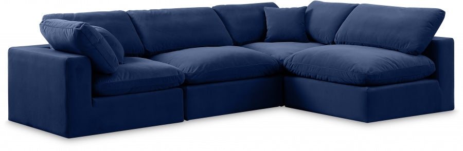 Canapé sectionnel confortable en velours