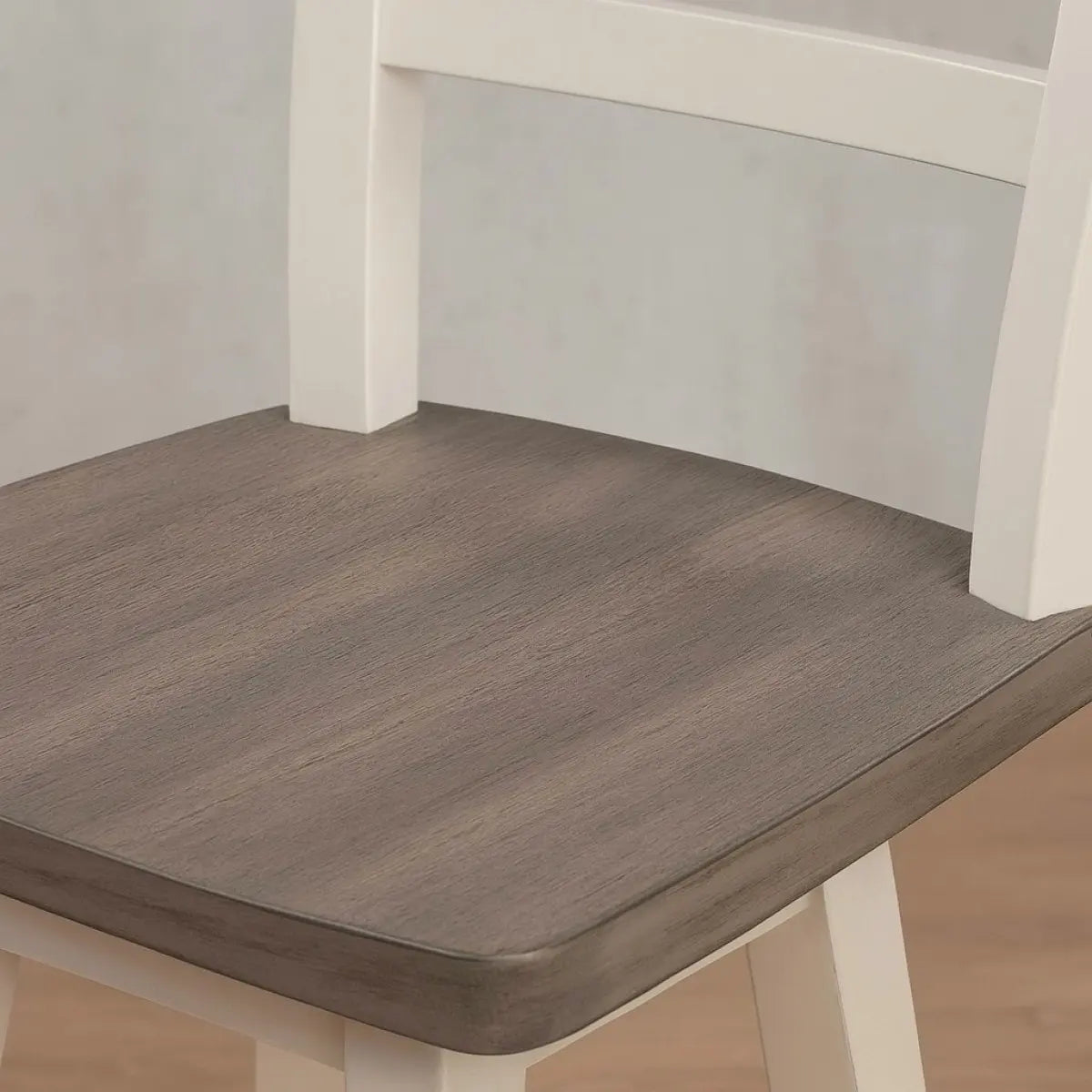 Ensemble de 2 Tabourets de Comptoir Artega - Gris et Blanc