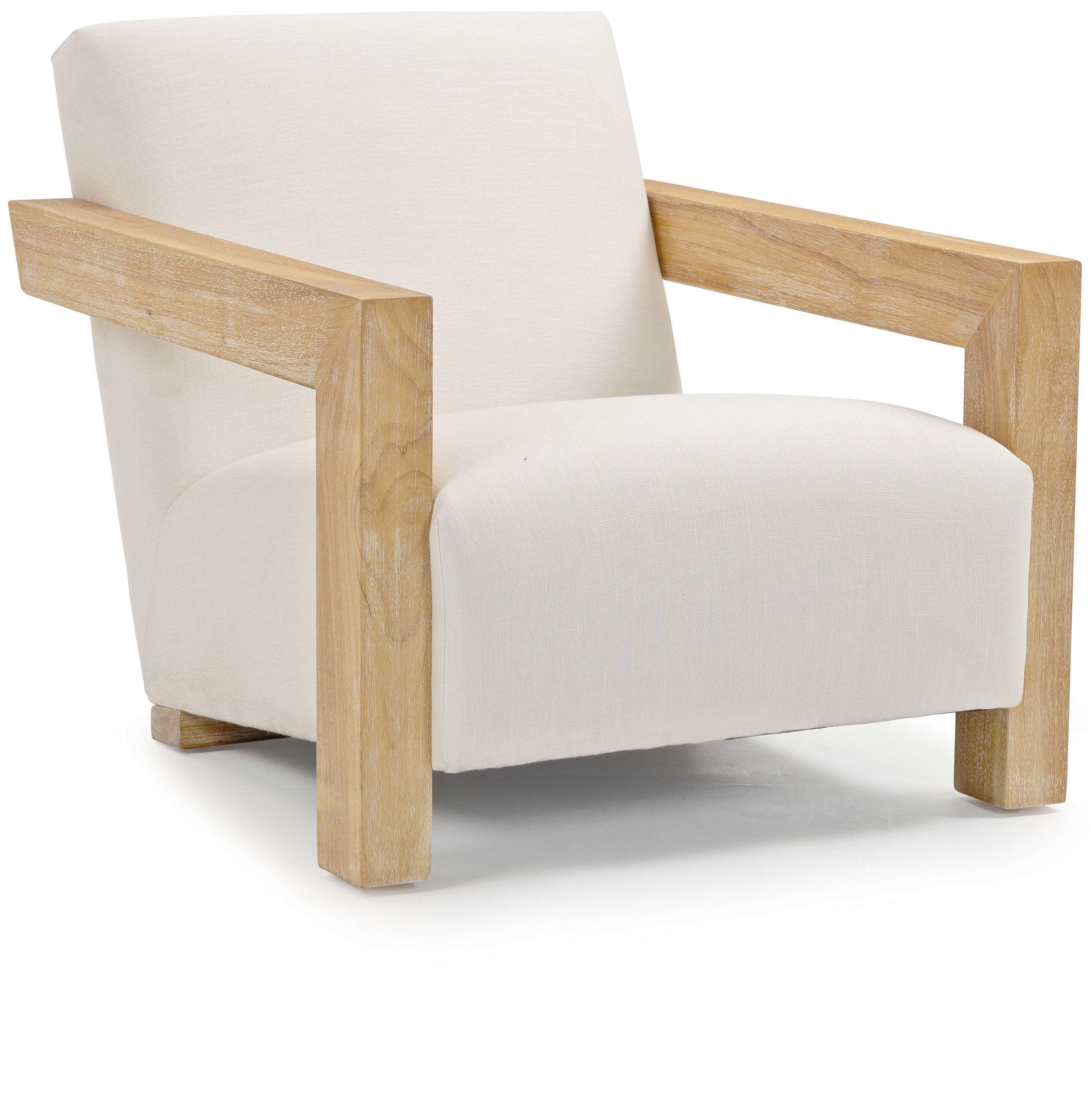 Fauteuil d'appoint en tissu texturé Ward Linen