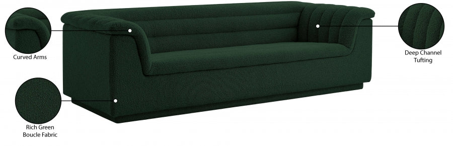 Canapé en tissu boucle Cascade