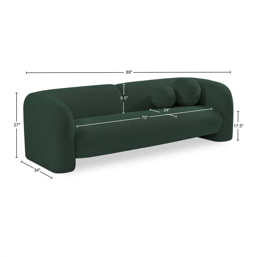 Canapé en tissu bouclé Emory