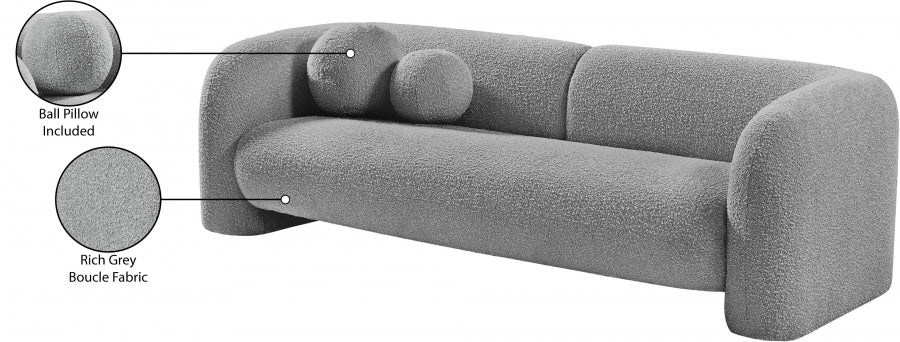 Canapé en tissu bouclé Emory