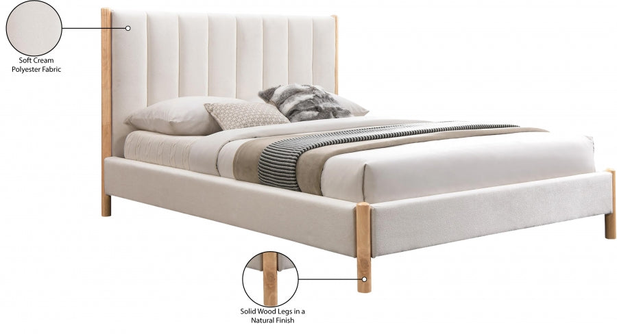 Lit Queen En Tissu Kona