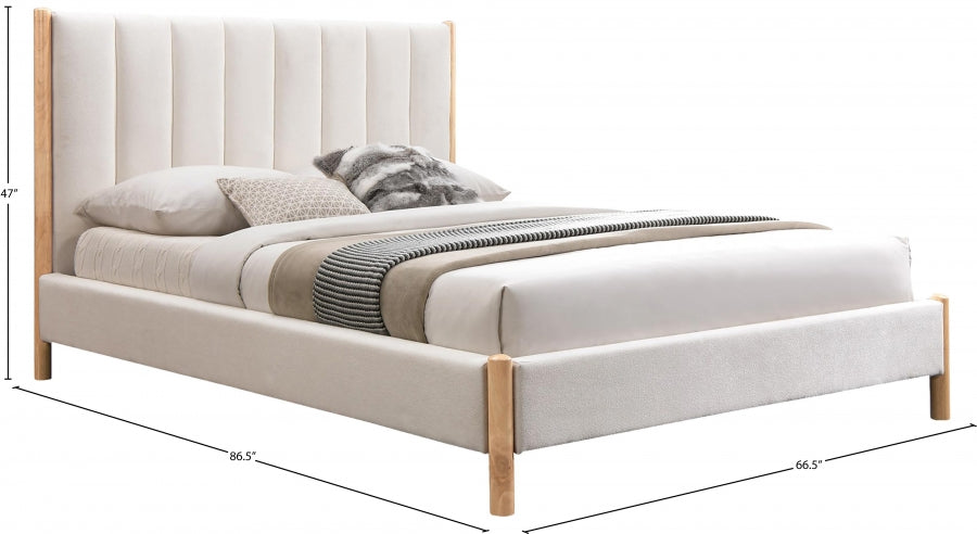 Lit Queen En Tissu Kona