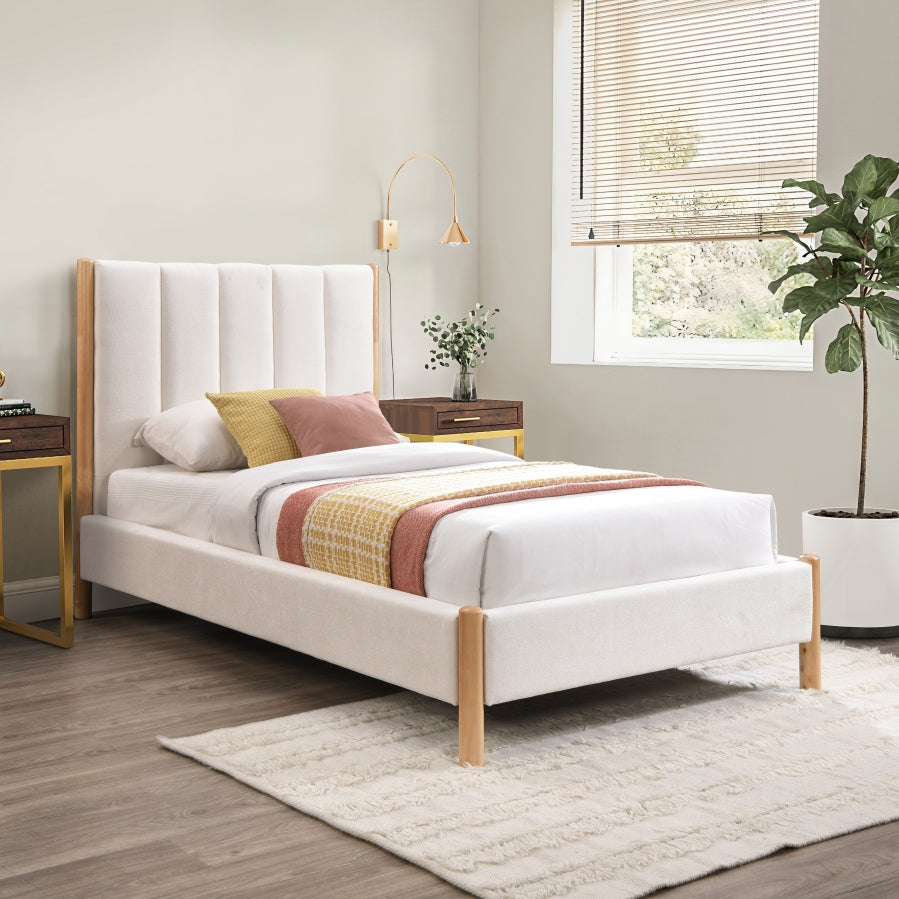 Lit simple en tissu Kona