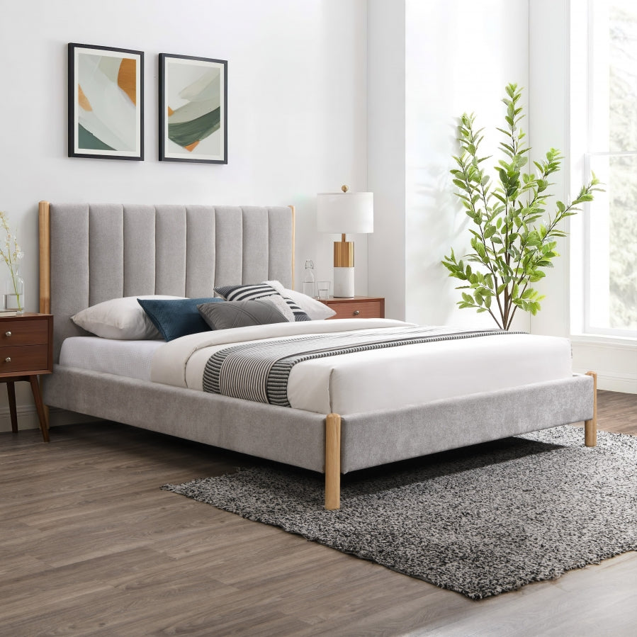 Lit double en tissu Kona