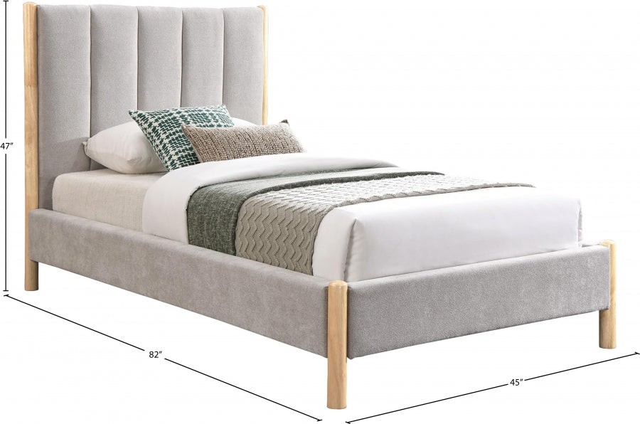 Lit simple en tissu Kona