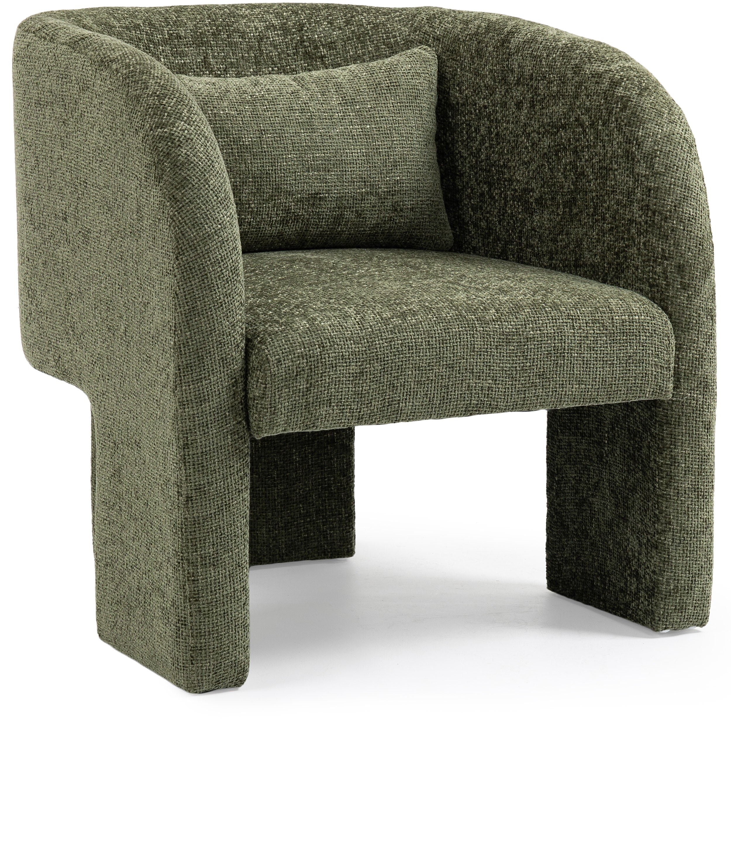 Fauteuil d'appoint en tissu chenille Sawyer