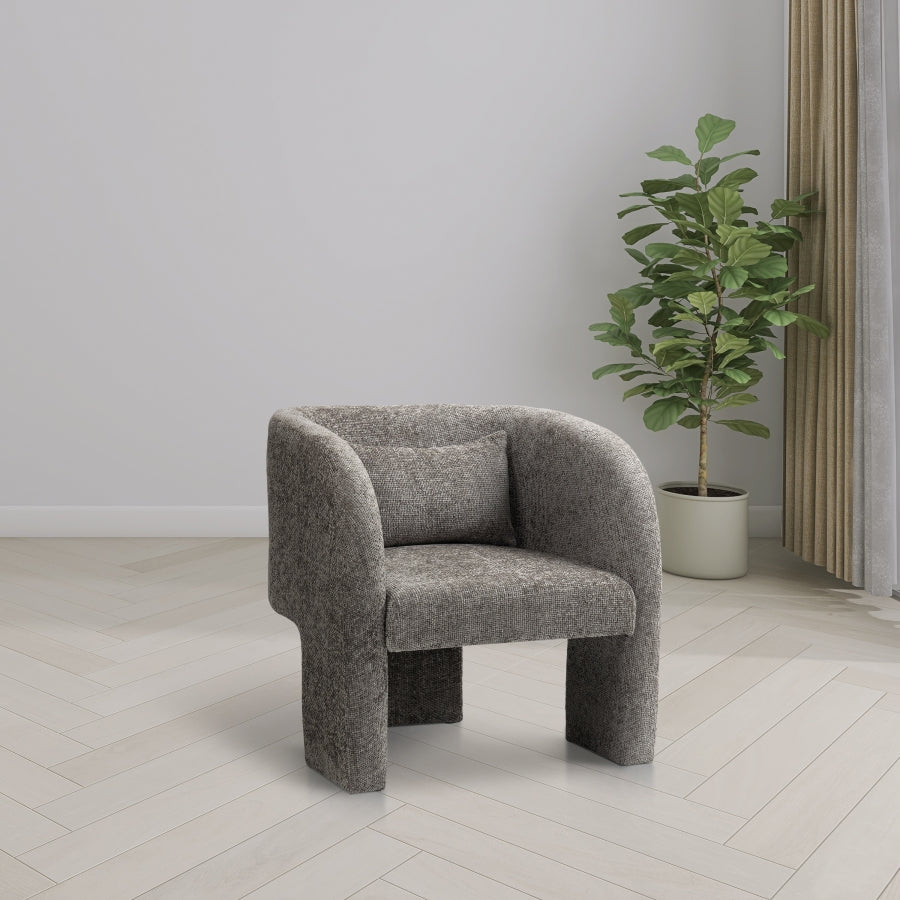 Fauteuil d'appoint en tissu chenille Sawyer