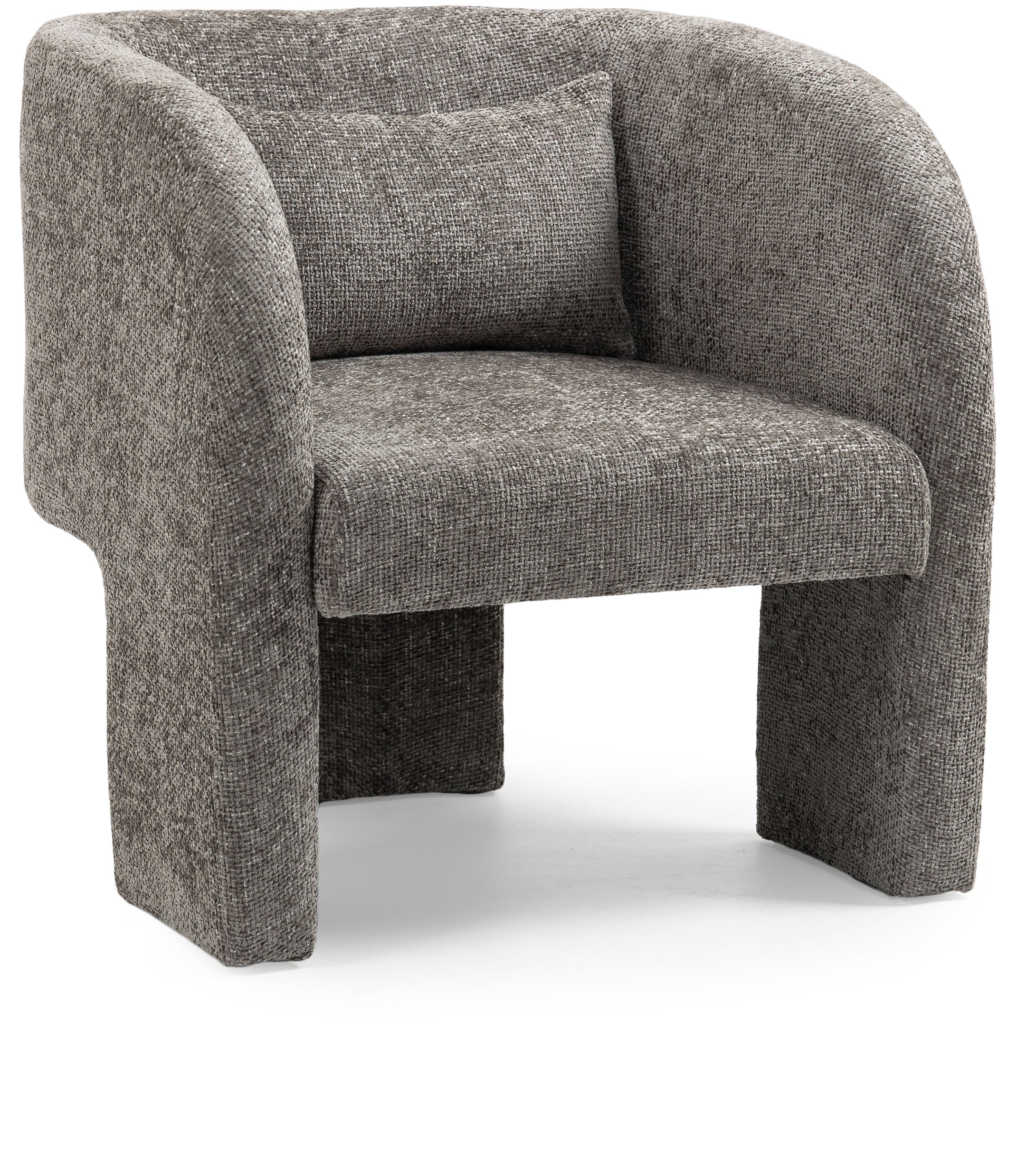 Fauteuil d'appoint en tissu chenille Sawyer