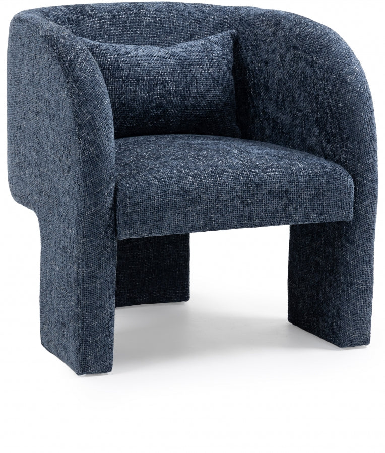 Fauteuil d'appoint en tissu chenille Sawyer