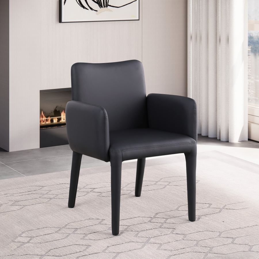 Chaise de salle à manger / chaise d'appoint en cuir végétalien Pelle