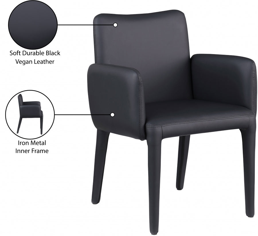 Chaise de salle à manger / chaise d'appoint en cuir végétalien Pelle
