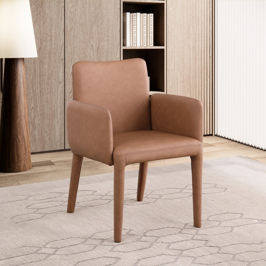 Chaise de salle à manger / chaise d'appoint en cuir végétalien Pelle
