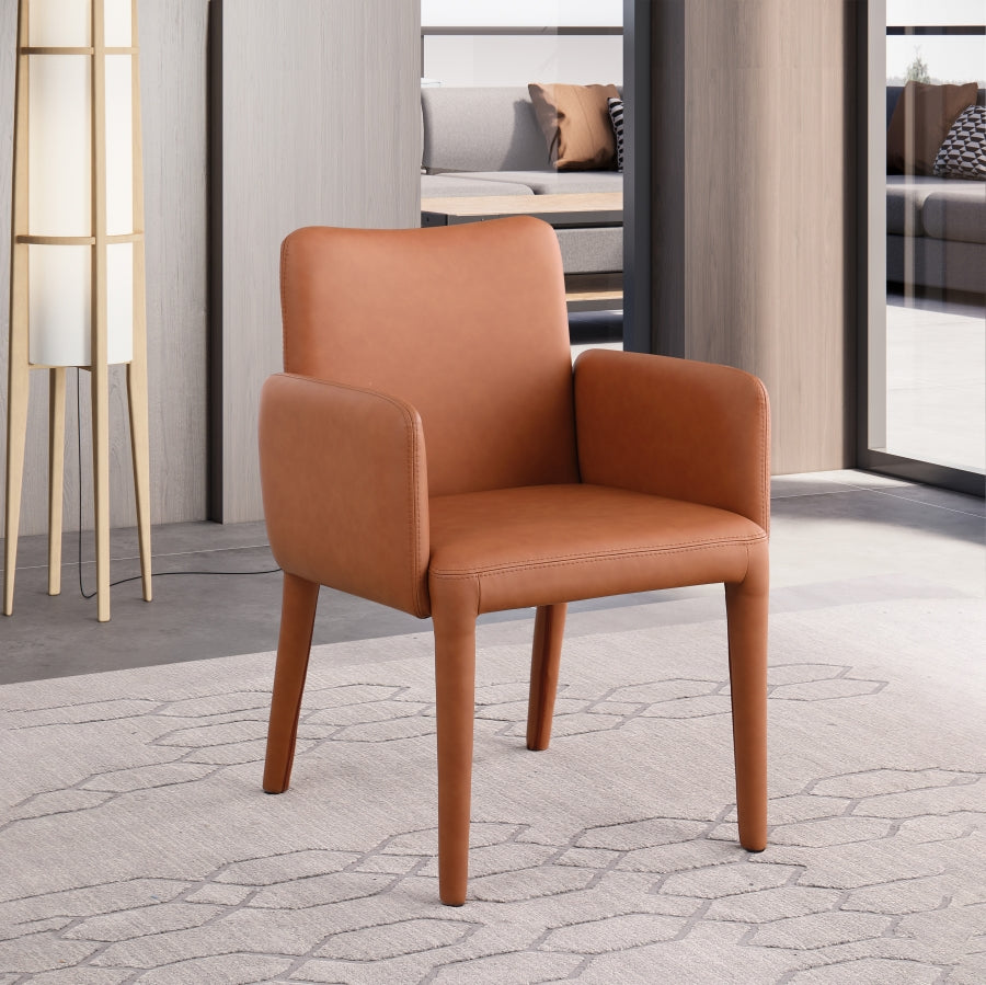 Chaise de salle à manger / chaise d'appoint en cuir végétalien Pelle
