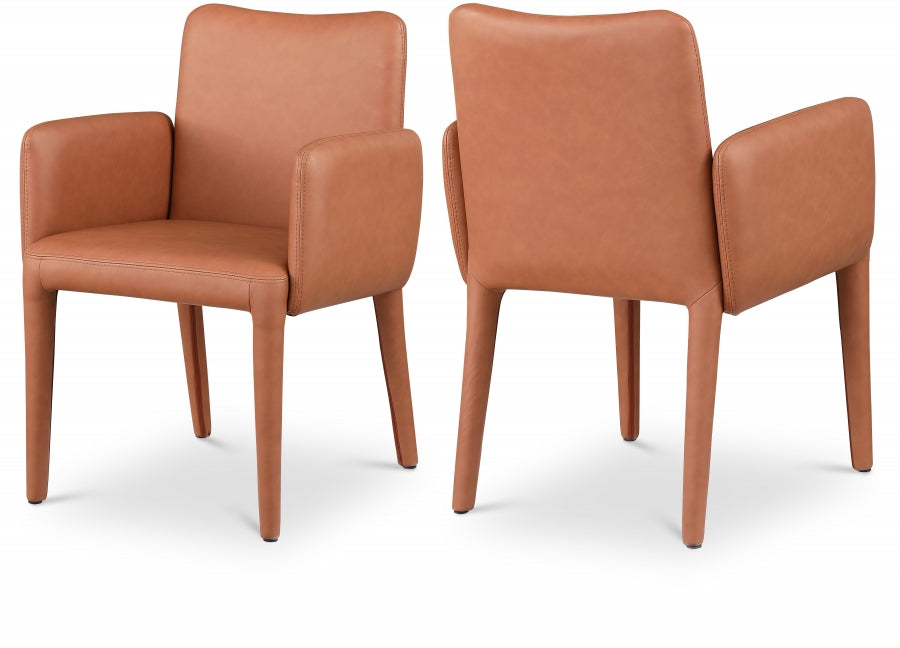 Chaise de salle à manger / chaise d'appoint en cuir végétalien Pelle