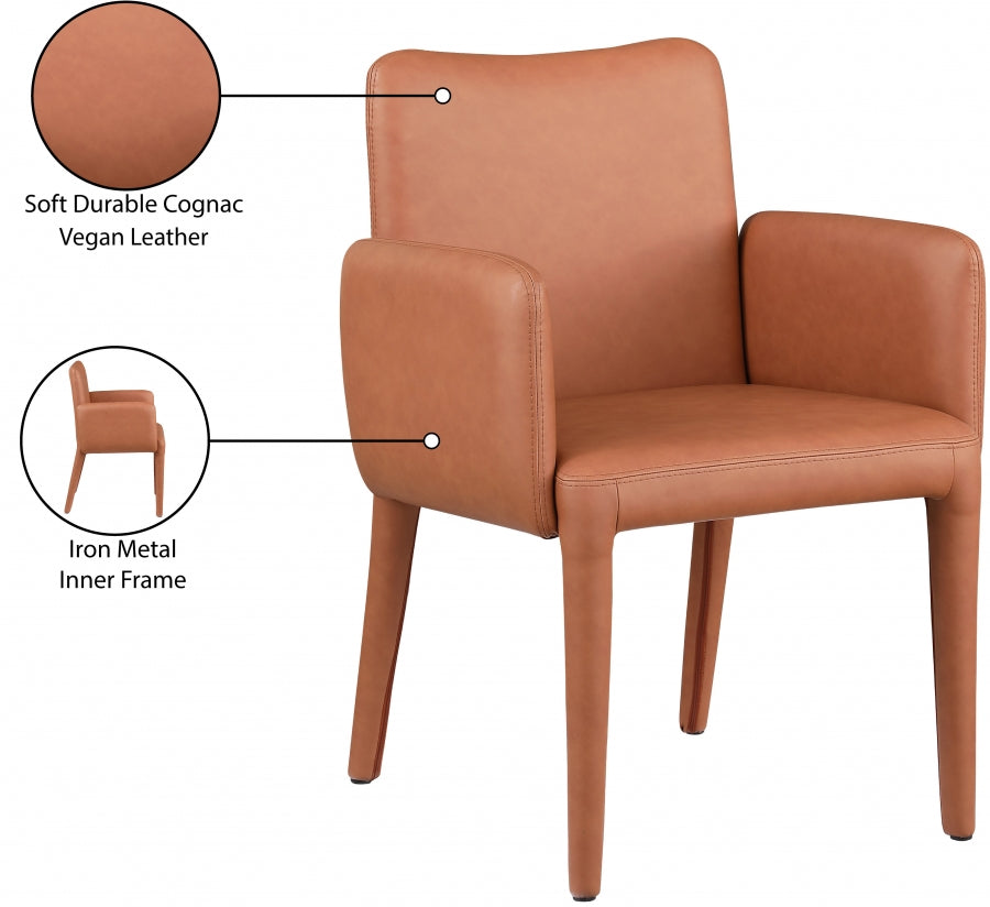 Chaise de salle à manger / chaise d'appoint en cuir végétalien Pelle