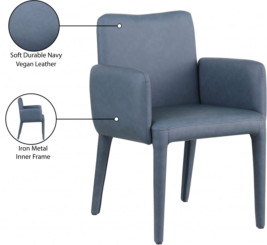 Chaise de salle à manger / chaise d'appoint en cuir végétalien Pelle