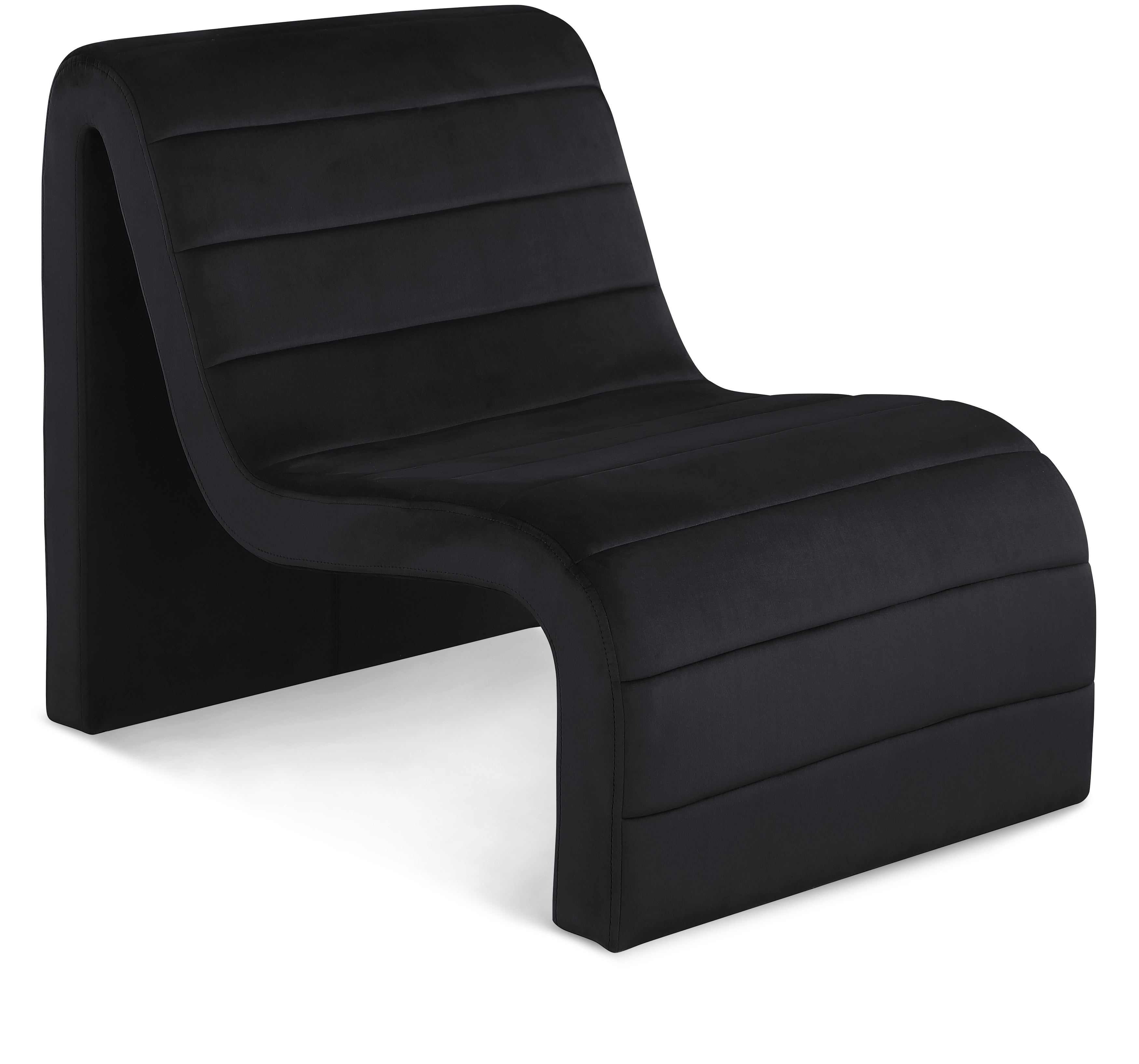 Fauteuil d'appoint en velours Ivy