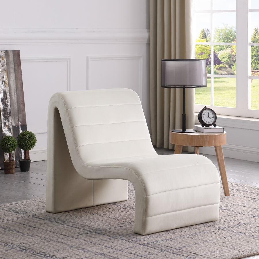 Fauteuil d'appoint en velours Ivy